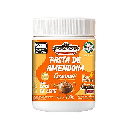 Pasta de Amendoim Gourmet sabor Doce de Leite 200g
