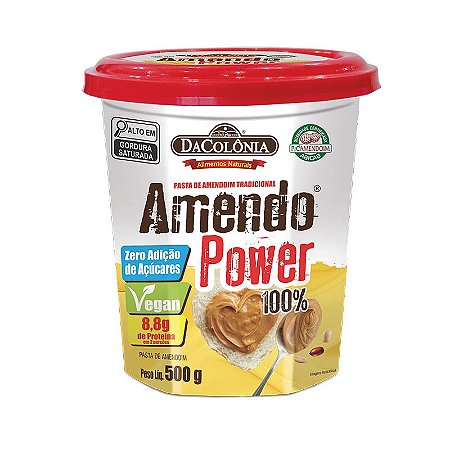 Pasta de Amendoim Integral Amendo Power 500g