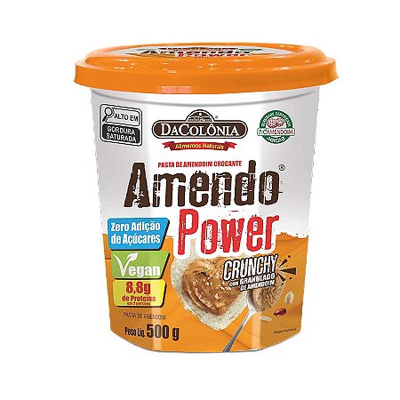Pasta de Amendoim Crunchy Granulado 500g