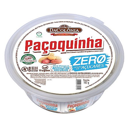 Paçoca Rolha Zero Açúcar 102g