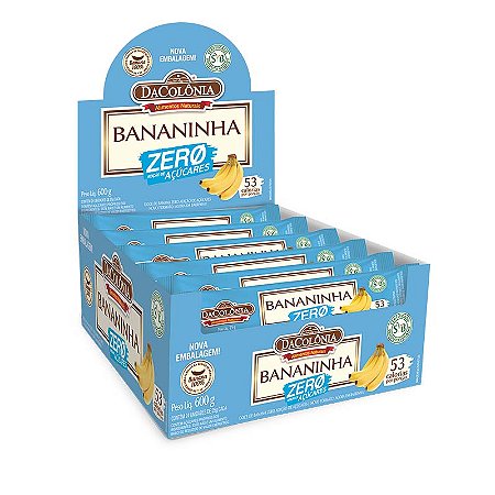 Bananinha Zero Açúcares DaColônia 24 un - 600g