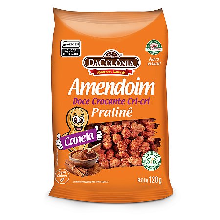 Amendoim Doce Cri-cri Pralinê com Canela 120g