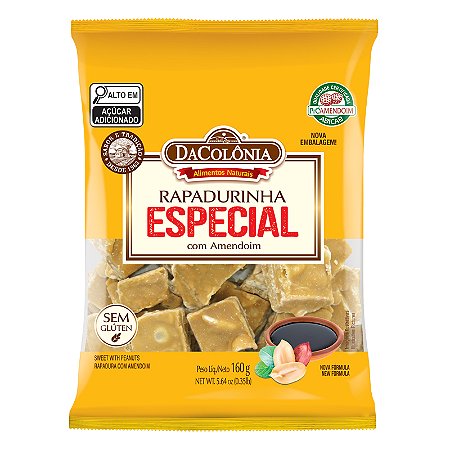 Rapadurinha Especial com Amendoim 160g