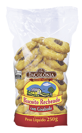 Biscoito Recheado com Goiaba - 250g