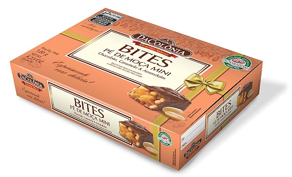 Bites Pé de Moça com Chocolate meio amargo 120g