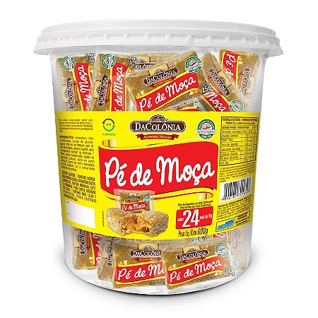 Pé de Moça Tradicional Pote 24un - 600g