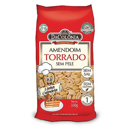 Amendoim Torrado sem Pele 300g