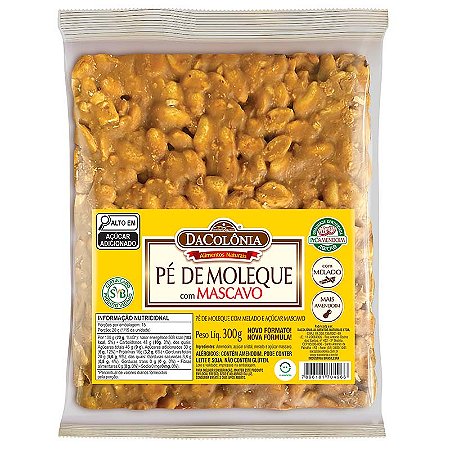 Pé de Moleque com Mascavo - Tablete 300g