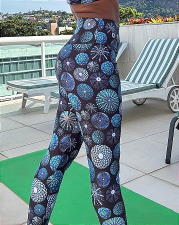 Calça legging OURIÇOS , Cós alto, lycra alta qualidade, FPS 50