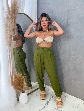 Calça de viscose - Carol