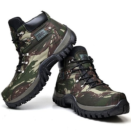 bota camuflada masculina
