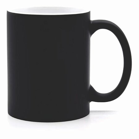 CANECA MÁGICA PRETO FOSCO 325ml