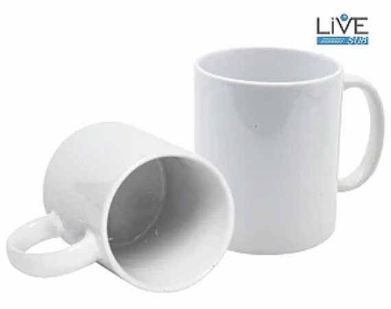 Caixa de Caneca de Porcelana Branca Live para Sublimação 325ml (11oz)