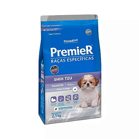 Ração Premier Raças Específicas Shih Tzu Para Cães Filhotes 2,5kg