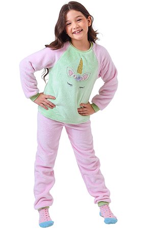 Conjunto Pijama Soft Fleece - Unicornio Dorminhoco
