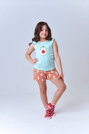 Pijama Verão Regata: Ava , A Abacate Dançarina