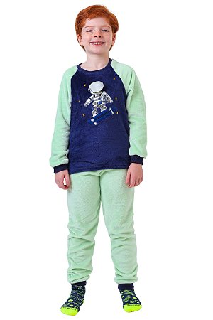 Pijama Inverno Soft Fleece - Dino Radical Skatista