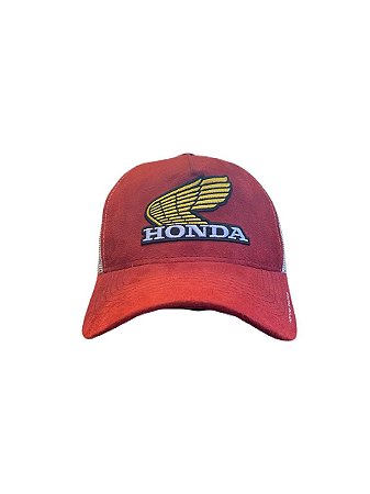 Boné Honda Racing Vintage Vermelho / Branco