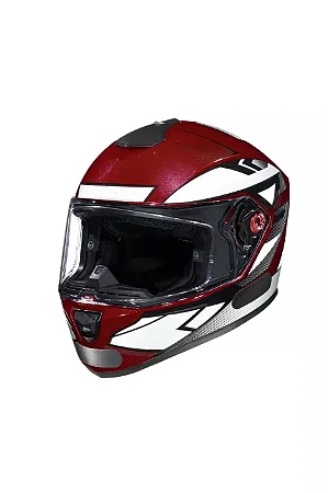 CAPACETE HF3 2 2025 VERMELHO/VINHO