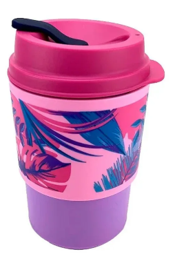 Tupperware Copo para Viagem Floral 350ml