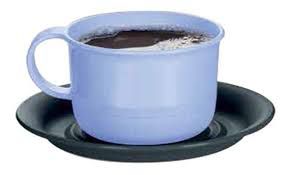 TUPPERWARE XÍCARA LILÁS COM PIRES PRETO 150ML KIT 4 PEÇAS