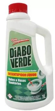 Diabo Verde - Desentupidor de Vaso 1L