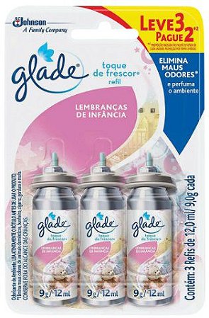 Refil - Glade Aromatizante - Aparelho - Toque de Frescor - 3 und