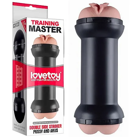 Masturbador Duplo com Vagina e Ânus - Training Master