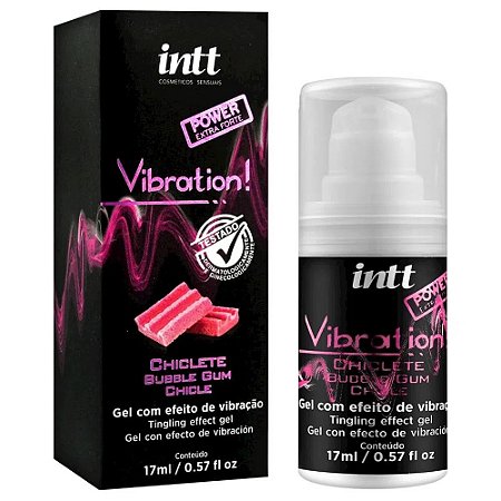 VIBRATION GEL EXCITANTE QUE VIBRA SABOR CHICLETE - 17ML