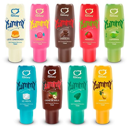 GEL TÉRMICO BEIJÁVEL YUMMY - VÁRIOS SABORES