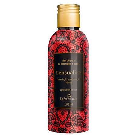 SENSUALIZE ÓLEO CORPORAL DE MASSAGEM E BANHO - 120ML