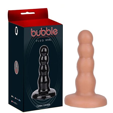 Plug Anal Borracha Maciço 12,5x3cm