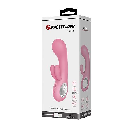 Vibrador Rabbit Chris Recarregável Pretty Love - Ponto G e Clitóris