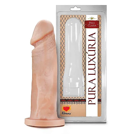 Pênis Realístico Maciço 17,5x4,4Cm Linha Pura Luxúria Sexy Fantasy
