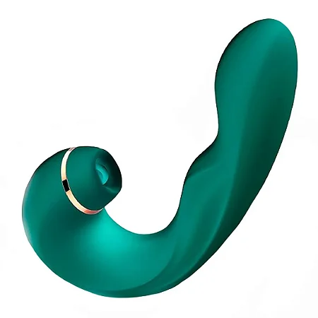 Vibrador de Ponto G e Clitóris com Pulsação e Tapping no meio - S-Hande