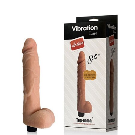 Pênis Realístico 8.4 Lure Com Escroto E Vibração - Vibe Toys