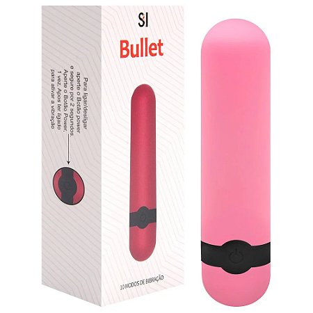 Bullet com Vibrador recarregável