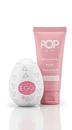 KIT PROMOCIONAL MASTURBADOR EGG + LUBRIFICANTE