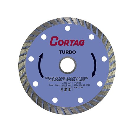 DISCO DIAMANTADO TURBO 110MM CORTAG