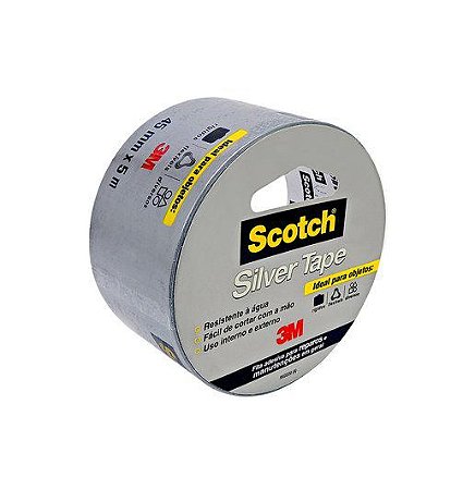 FITA SILVER TAPE 45MM X 05MT 3M