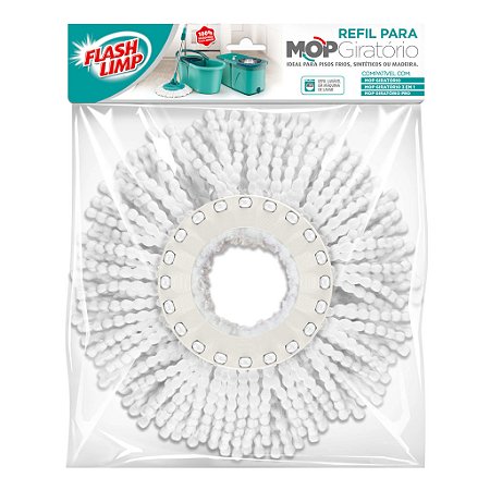 REFIL MOP GIRATORIO FLASH LIMP