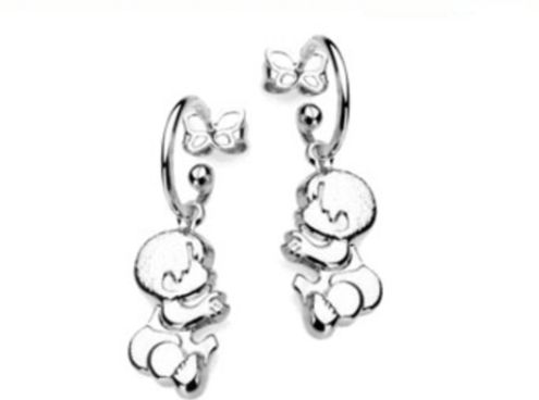 BRINCO ARGOLA ROMMANEL RHODIUM PINGENTE MENINO 121093