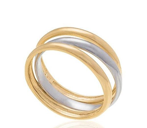ANEL JOIA FOLHEADA OURO 18K 511082