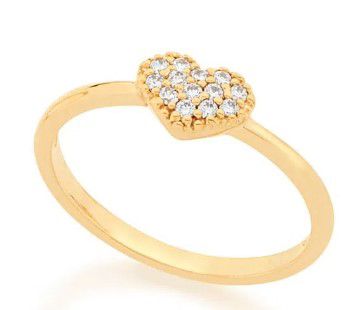 ANEL ROMMANEL SKINNY CORAÇÃO COM ZIRCÔNIAS 512333