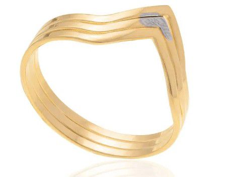 ANEL ROMMANEL DE FIO COM APLIQUE DE RHODIUM 510151
