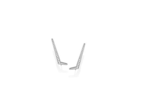 BRINCO ROMMANEL RHODIUM GRAMPO COM FILETE CRAVEJADO 121518