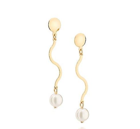 BRINCO ROMMANEL DOURADO COM PÉROLA SINTÉTICAS 525438-00-00