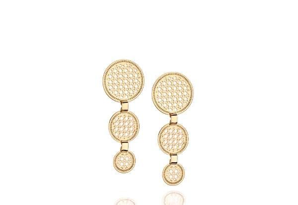 BRINCO ROMMANEL DOURADO CÍRCULOS VAZADOS 523922-00-00