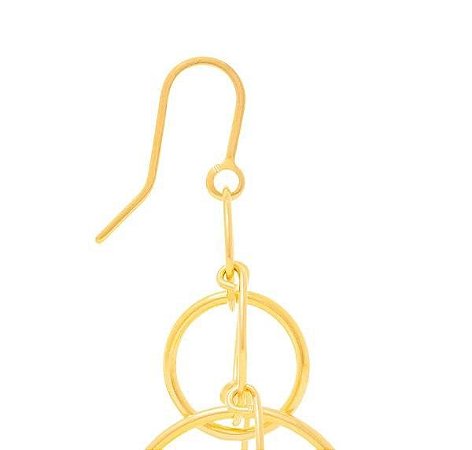 BRINCO ROMMANEL DOURADO ARGOLAS VAZADAS 523103-00-00