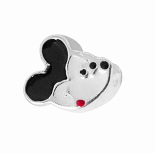 PINGENTE / BERLOQUE MICKEY - COLEÇÃO DISNEY- FOLHEADO A RHODIUM